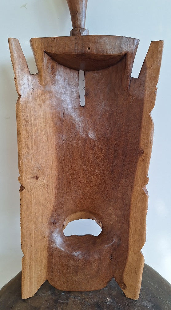 Masque ethnique Indonésien en bois sculpté, Masque Barong, Bali, Indonésie