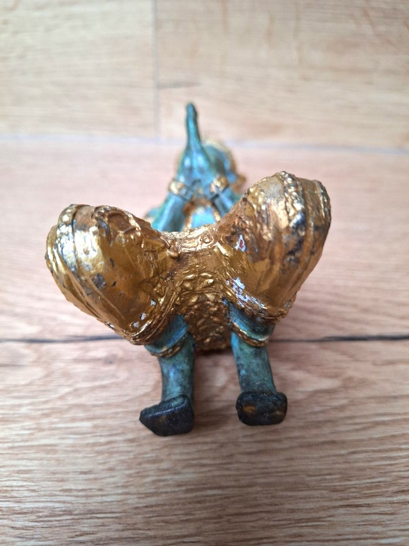 Statuette Theppanom en bronze – Gardien de temple thaïlandais – Thaïlande – 23 cm