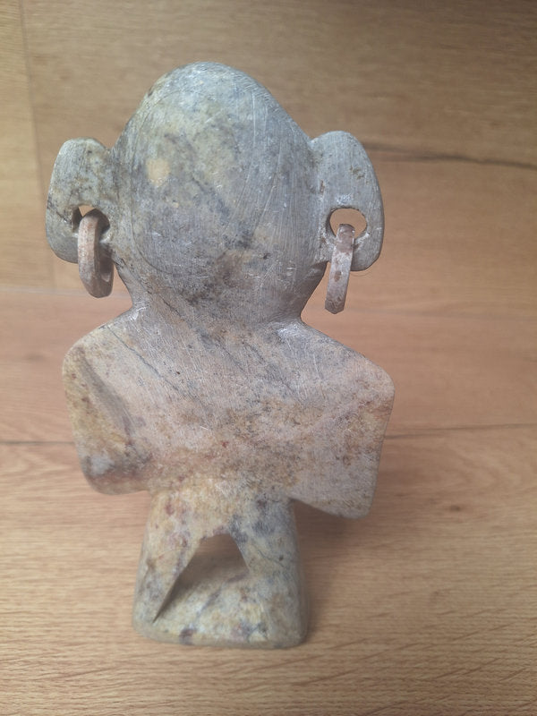 Statuette Mbigou en pierre tendre – Sculpture artisanale du Gabon – Art africain