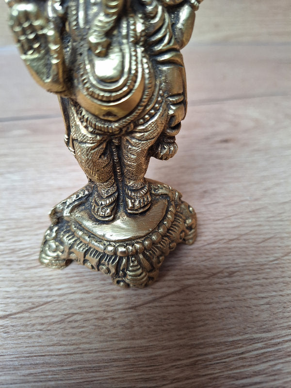 Statue de Panchamukhi Ganesh en bronze massif – Divinité Hindou, Inde.