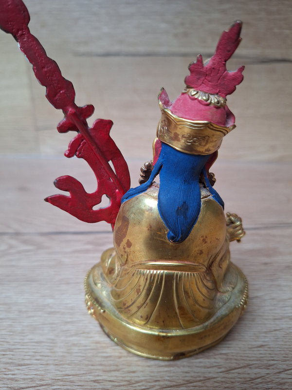 Statue en bronze de Padmasambhava, symbole de sagesse et d'illumination, Tibet.