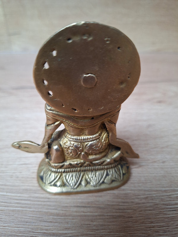Statue de Hanuman en bronze – héros du Ramayana - Sculpture hindoue artisanale