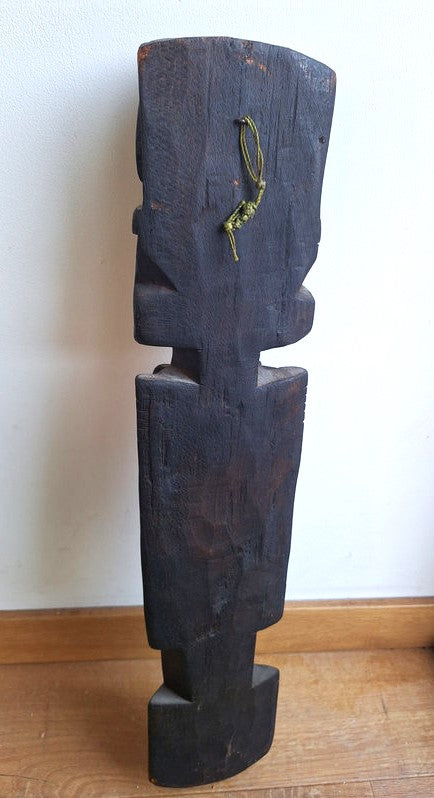Grande statue Inca en bois de Chonta – Divinité des Graines – 50 cm – Art andin