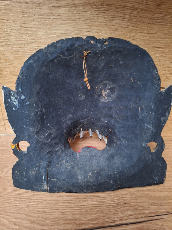Ancien Masque Balinais Barong – Bois sculpté ancien – Artisanat de Bali - Indonésie