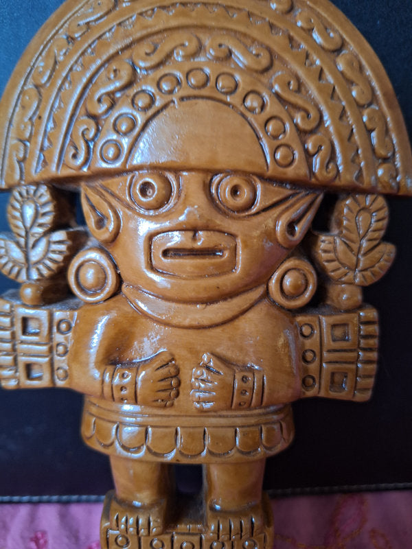 Tumi cérémoniel du Pérou – Sculpture en céramique – Art précolombien Chimú / Inca – 20 cm