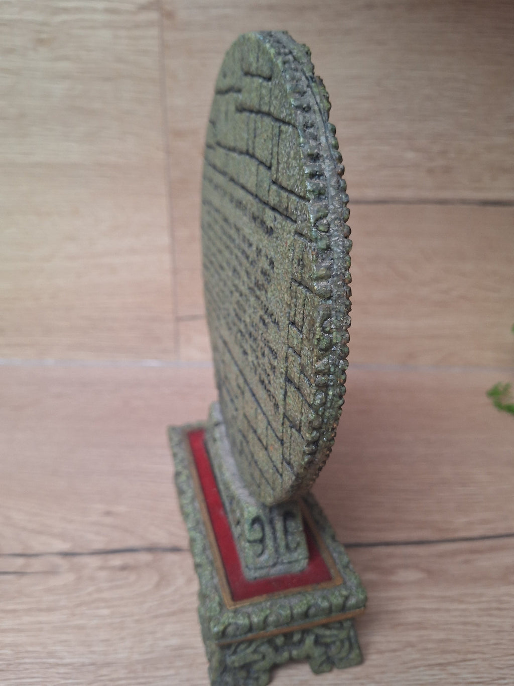 Pierre du Soleil Aztèque – Original Zarebski – Malachite – Mexique – Vintage