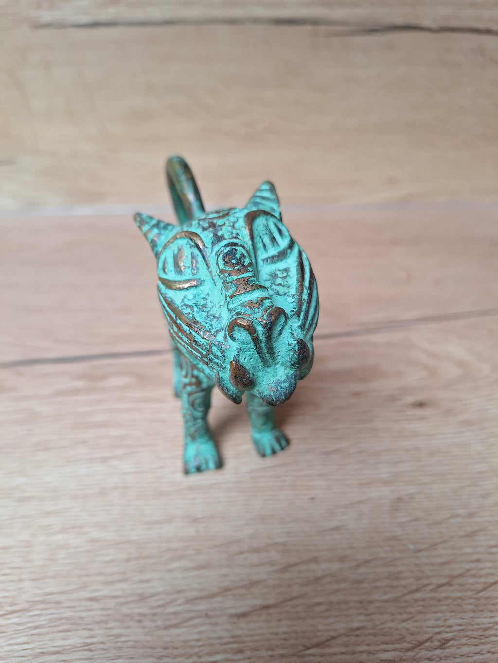 Léopard du Bénin en bronze – Sculpture africaine – Art du Royaume du Bénin