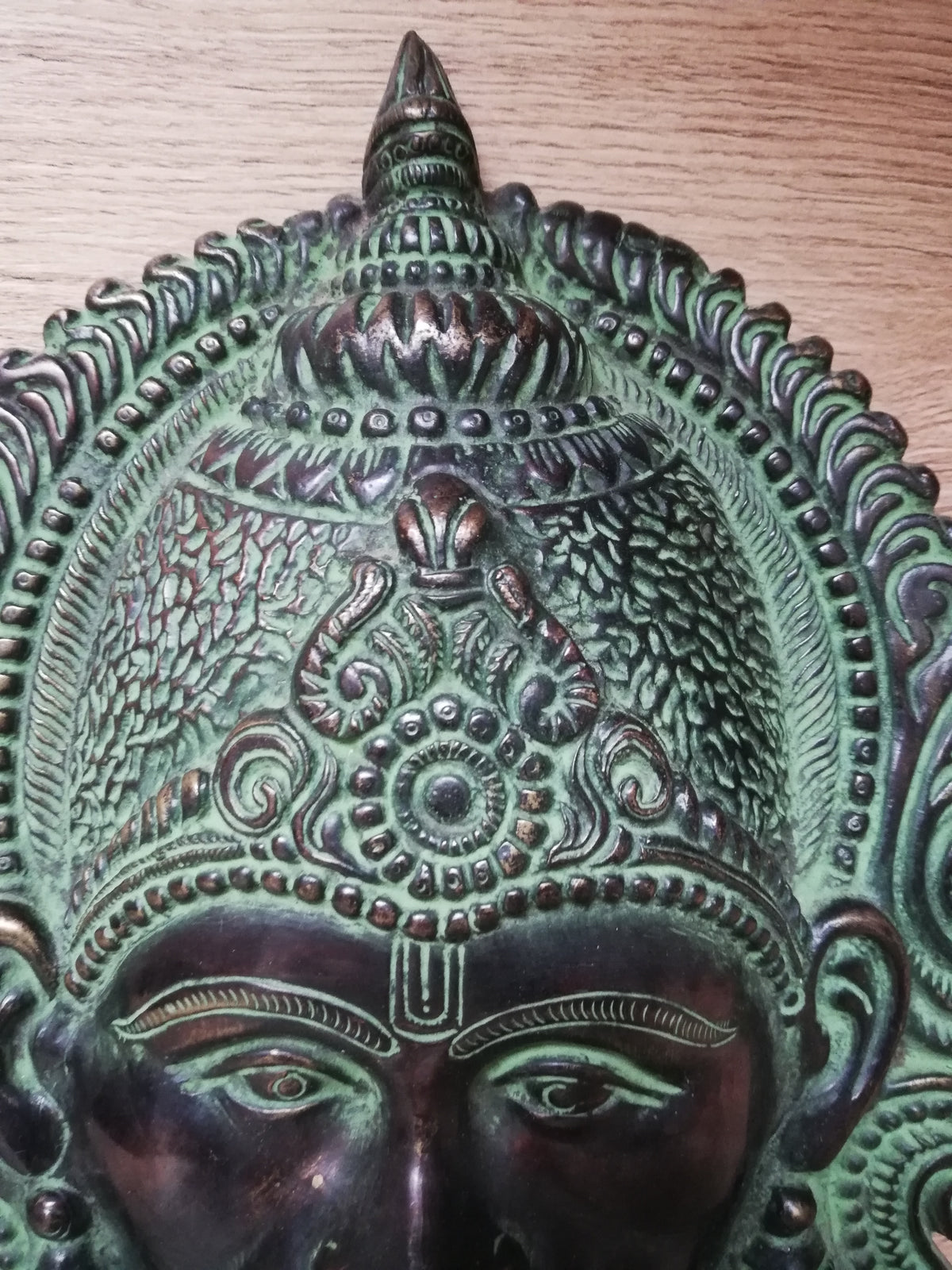 Masque Ancien du Seigneur Hanuman en Bronze, Divinité Hindou, Asie, Collection