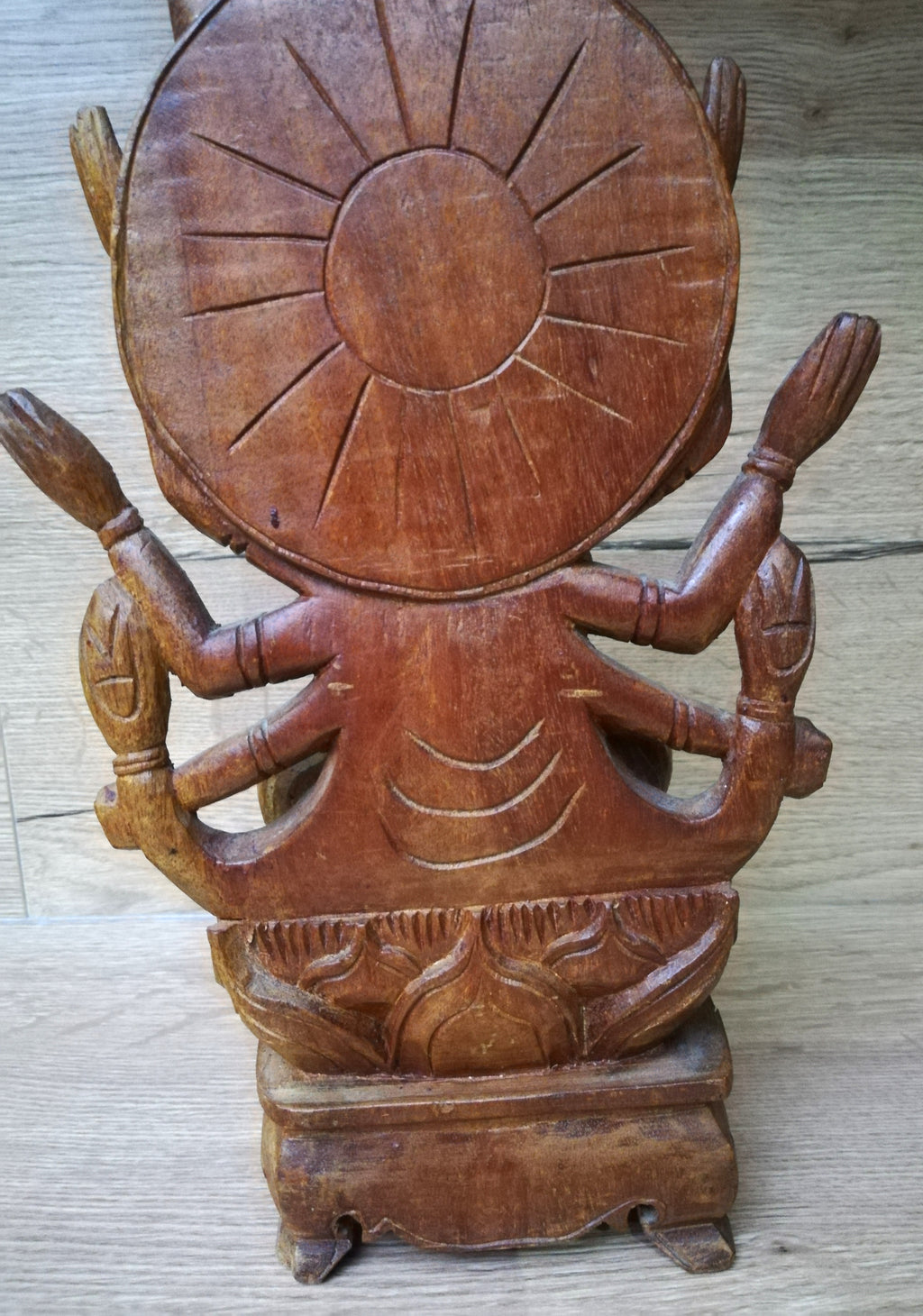 Cundi Bodhisattva – Quan Âm Chuẩn Đề – Statue en bois sculpté, Vietnam