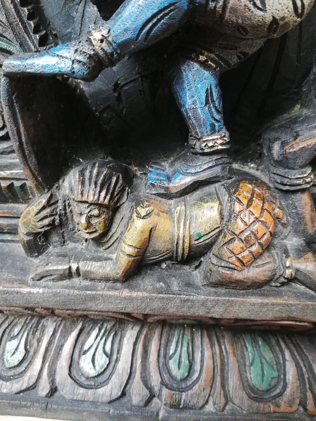 Shiva Nataraja – Sculpture murale hindoue ancienne – Seigneur de la Danse – Inde
