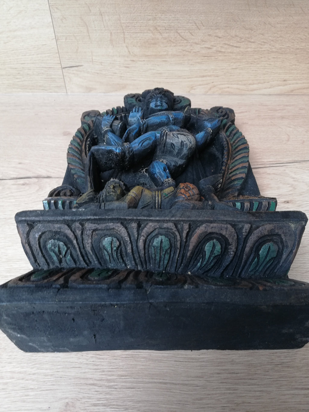 Shiva Nataraja – Sculpture murale hindoue ancienne – Seigneur de la Danse – Inde