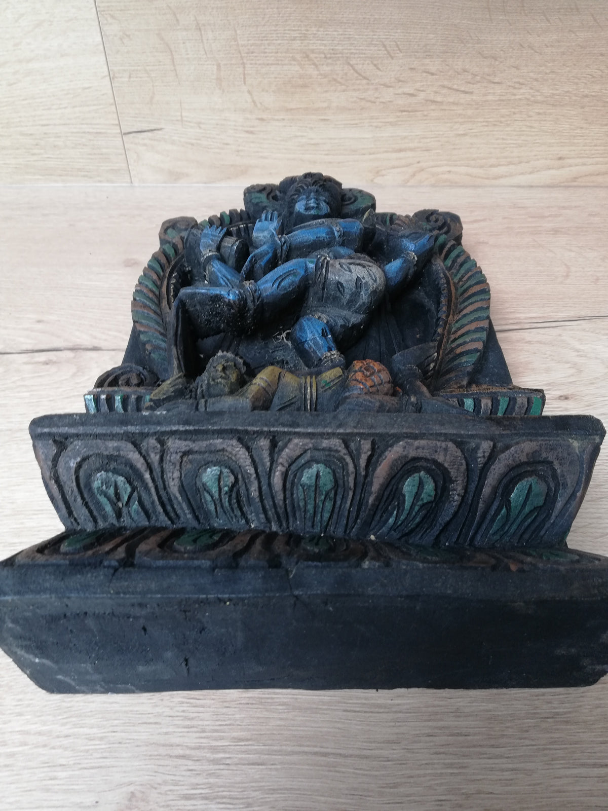Shiva Nataraja – Sculpture murale hindoue ancienne – Seigneur de la Danse – Inde
