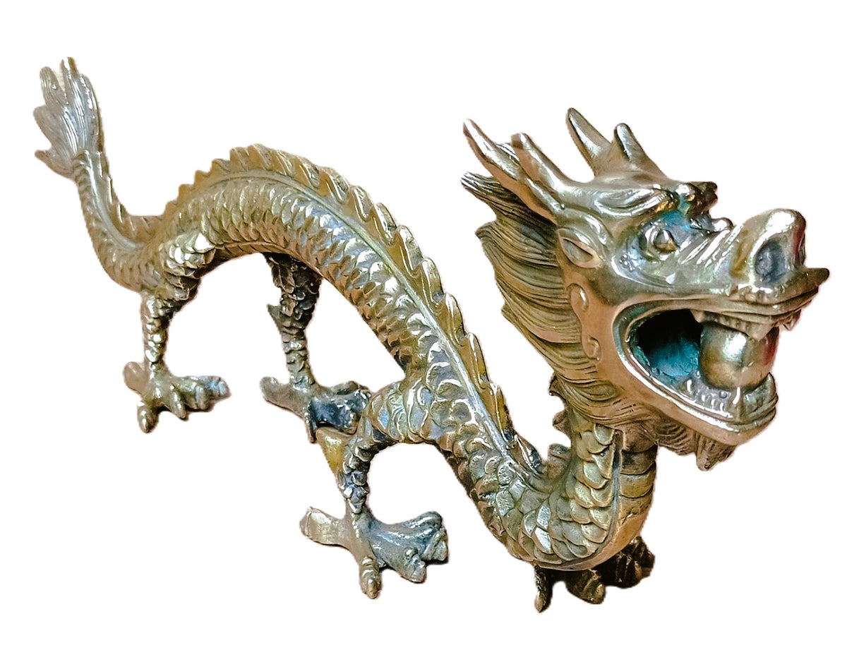 Sculpture Dragon du zodiaque chinois, animal porte-bonheur Feng Shui. Chine, Asie, Collection