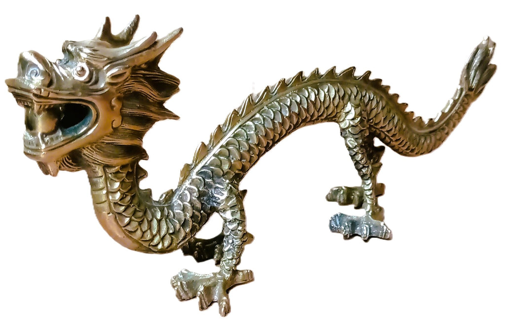 Sculpture Dragon du zodiaque chinois, animal porte-bonheur Feng Shui. Chine, Asie, Collection