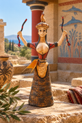 Déesse aux serpents – Réplique du Palais de Knossos – Art minoen – Crète – 23 cm