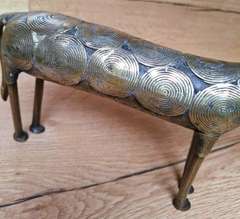 Grande antilope Africaine en bronze à la cire perdue – Artisanat du Mali – 40 cm – 2 kg