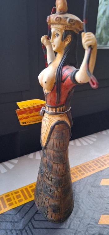 Déesse aux serpents – Réplique du Palais de Knossos – Art minoen – Crète – 23 cm