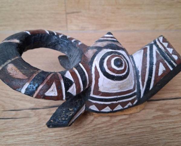 Masque buffle de style Bwa en bois polychrome – Burkina Faso – Art africain