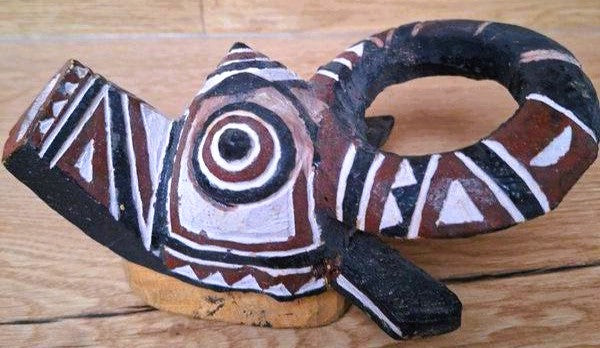 Masque buffle de style Bwa en bois polychrome – Burkina Faso – Art africain
