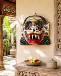 Ancien Masque Balinais Barong – Bois sculpté ancien – Artisanat de Bali - Indonésie