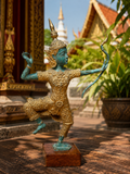 Prince Rama à l’arc – Sculpture thaïlandaise en bronze – 27 cm